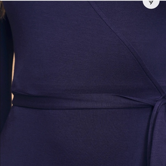 Lulus navy wrap dress - Picture 8 of 9